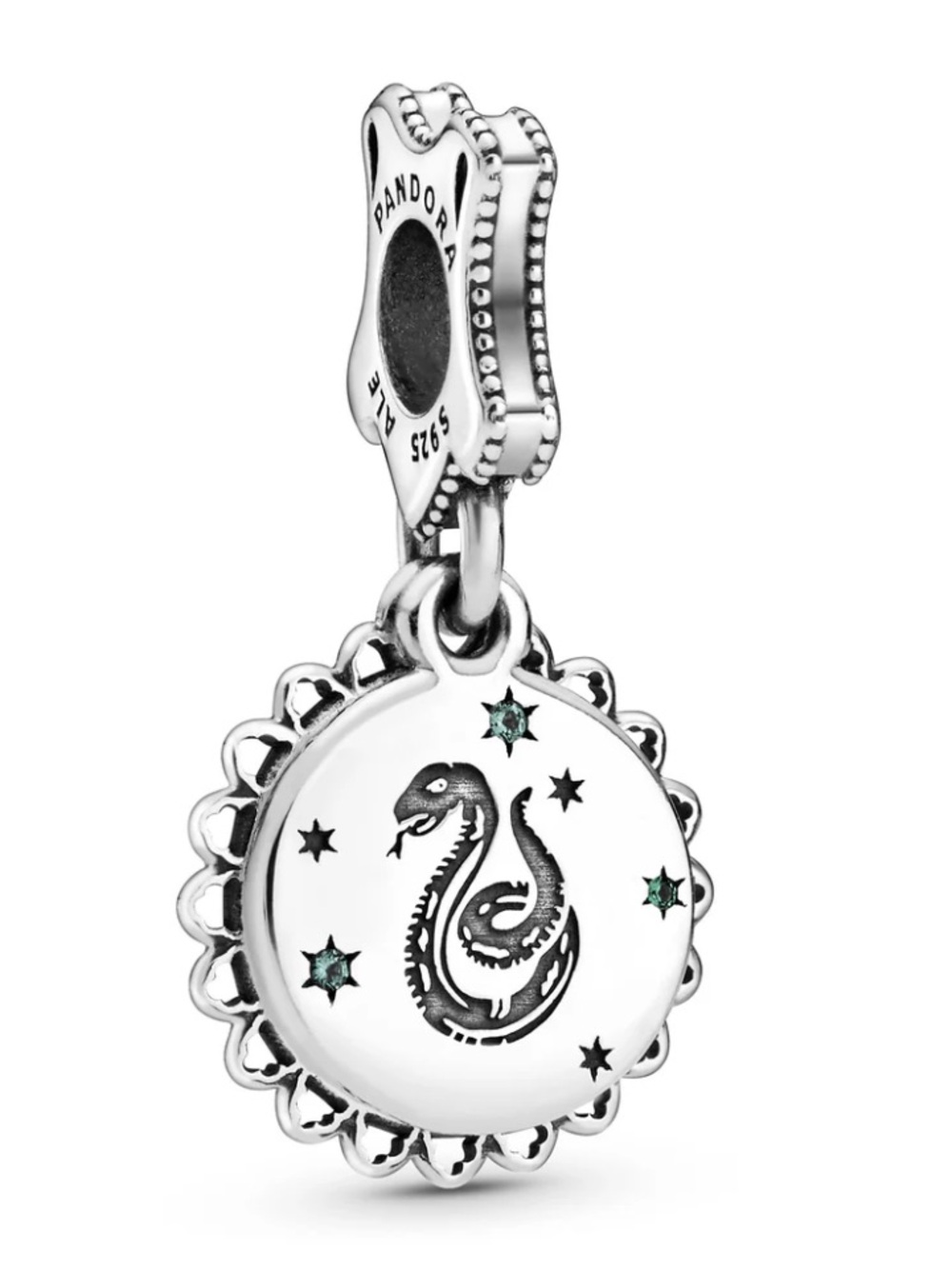 Pandora Sterling Silver Snake - Silver Harry Potter, Slytherin Dangle Charm